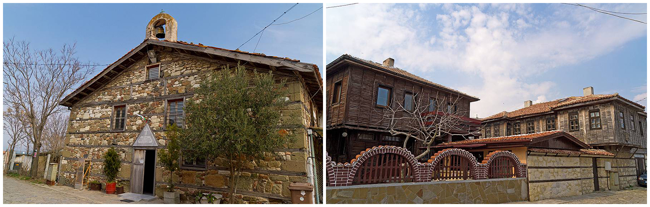 Старые поморийские дома в Болгарии