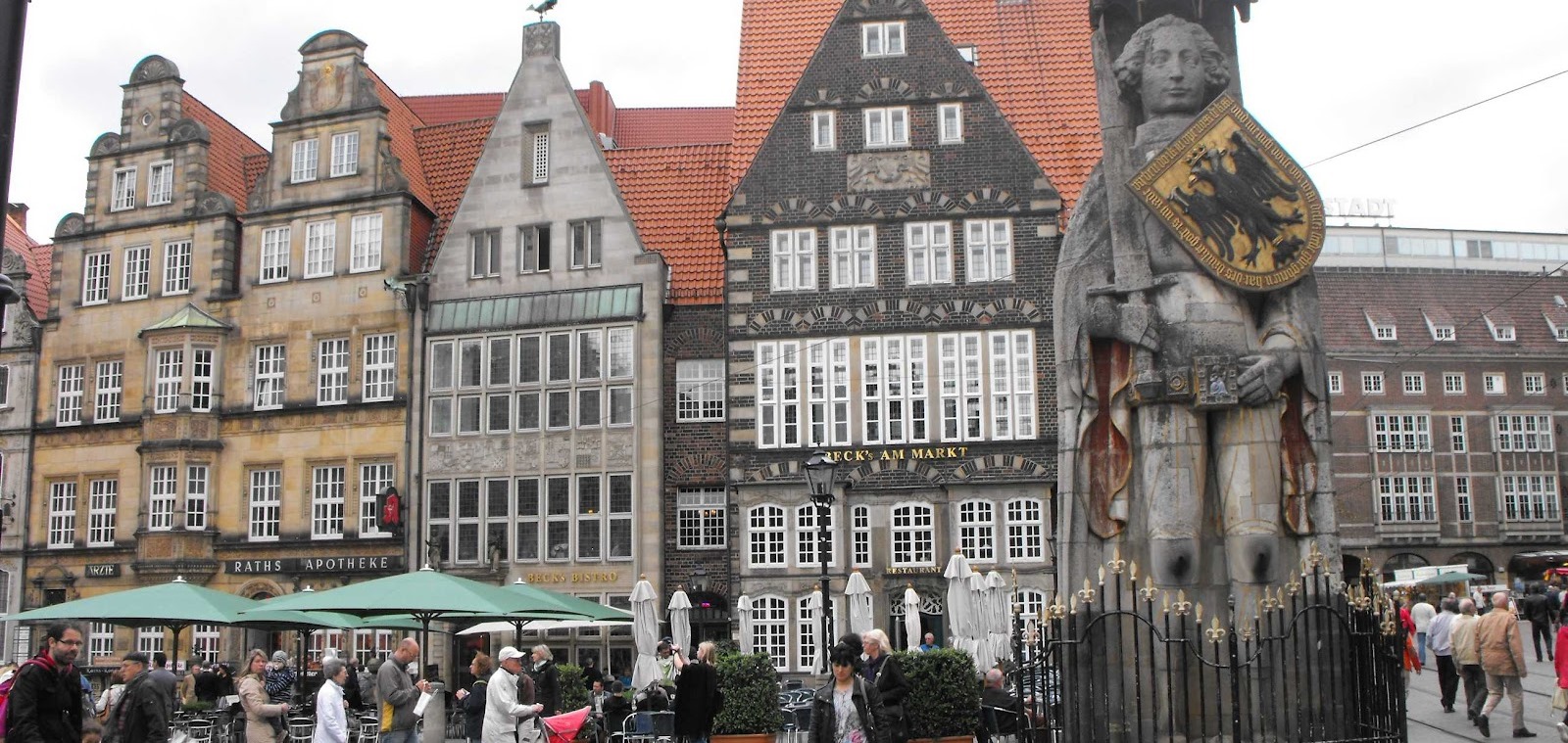 Германия, Бремен, Статуя рыцаря Роланда