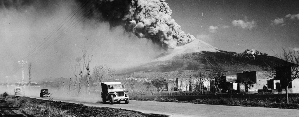 1944 год извержение вулкана Везувия